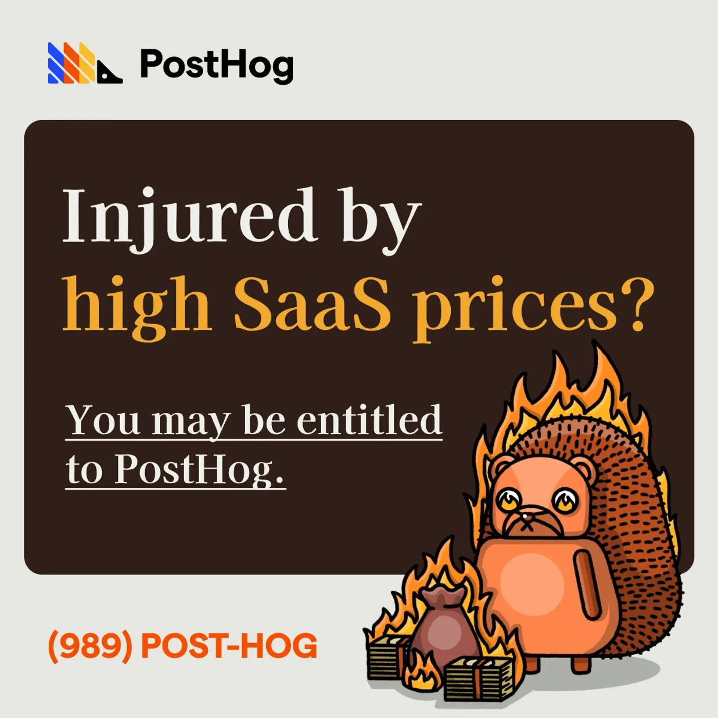 Ad example from PostHog